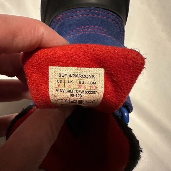 The North Face Infant Boys Size 6 Toddler Waterproof Winter Suede Snow Boots - Picture 7 of 9